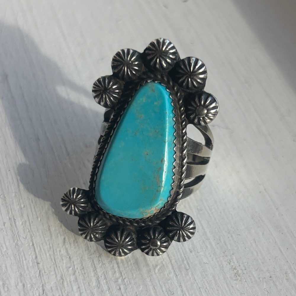 Turquoise Statement Ring - image 3